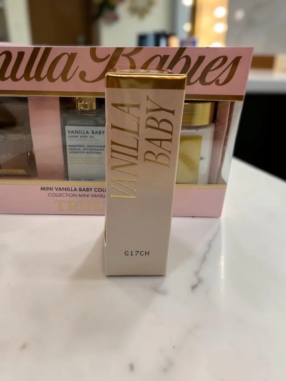 Truly Vanilla Baby Mini Collection + Hydrating Lip Gloss Set NIB